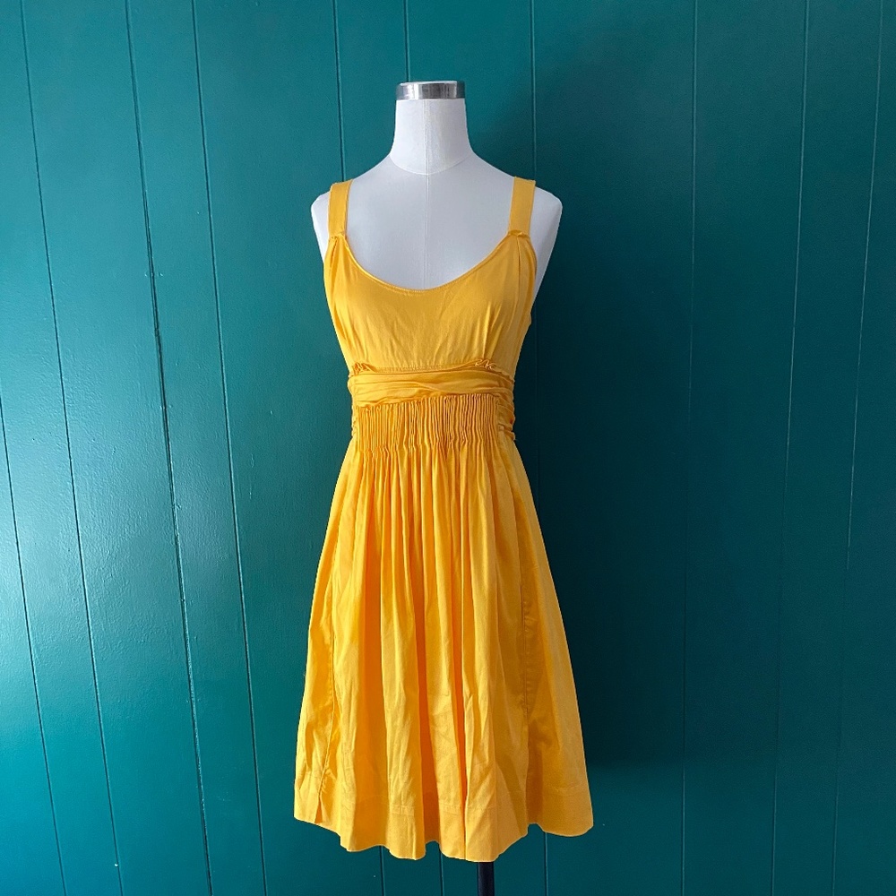 Elie Tahari Yellow Dress